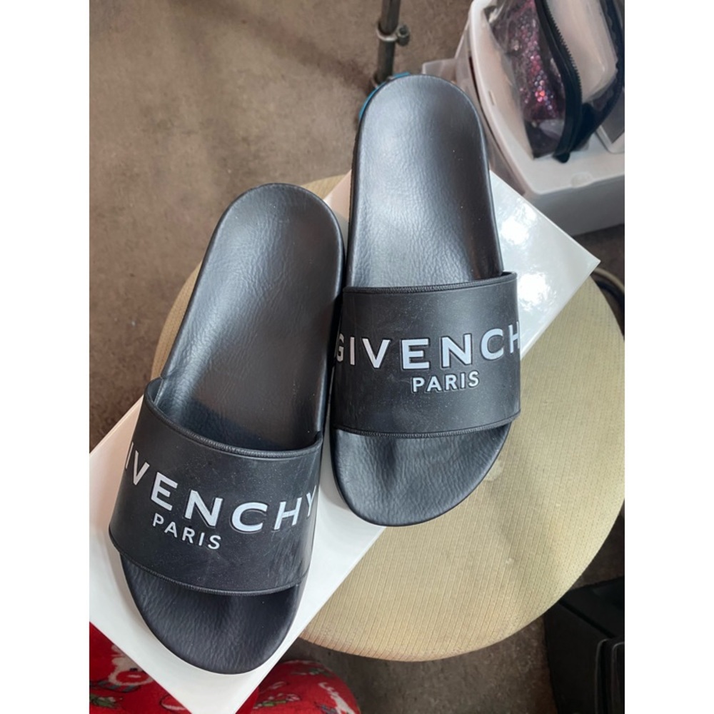 Black Givenchy slides